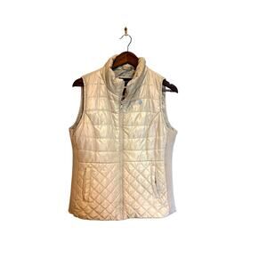 U.S. Polo Assn Women's Cream Puffer Quilted Vest, Size M